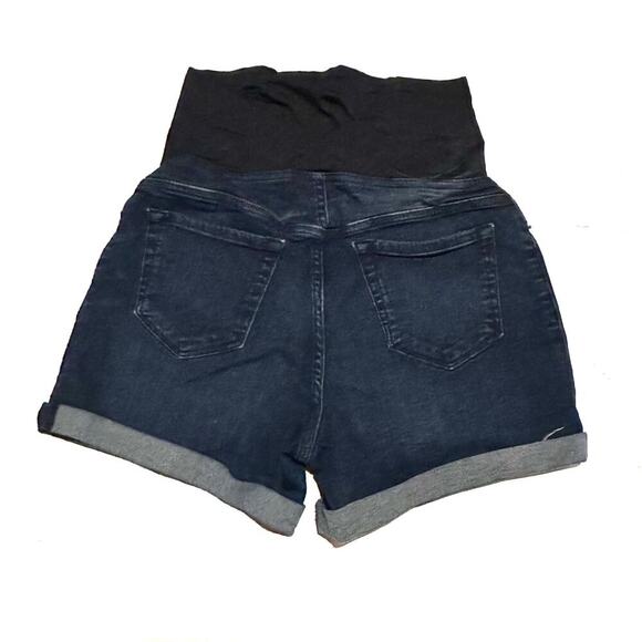 Isabel Maternity Roll Cuff Denim Shorts Women's Maternity Size 4 - Picture 3 of 7